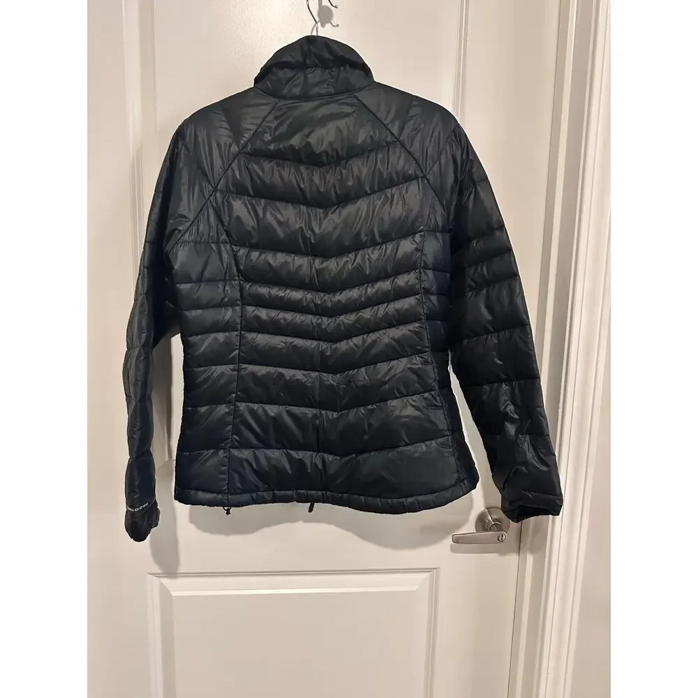Women's Columbia Turbo Down Omni-Heat Dark Navy Jacket Coat Sz. Medium - Picture 4 of 10